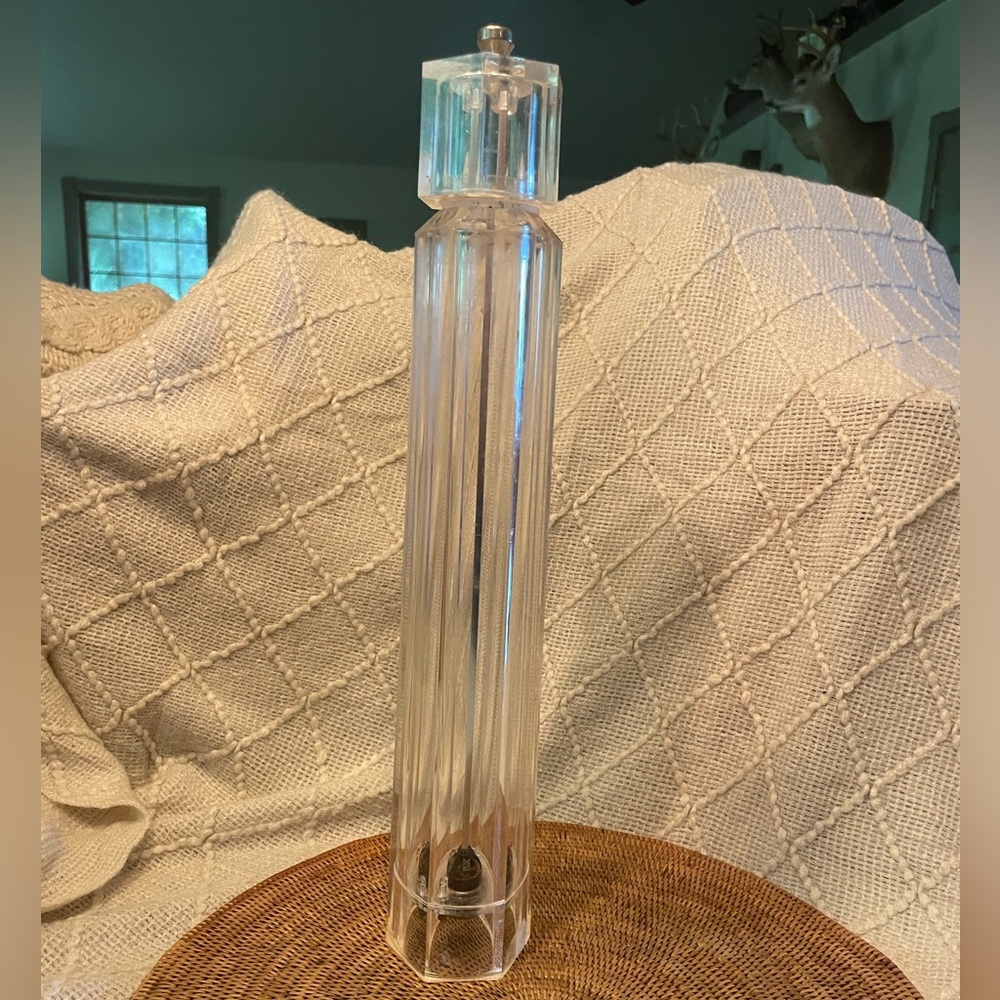 Vintage lucite pepper mill